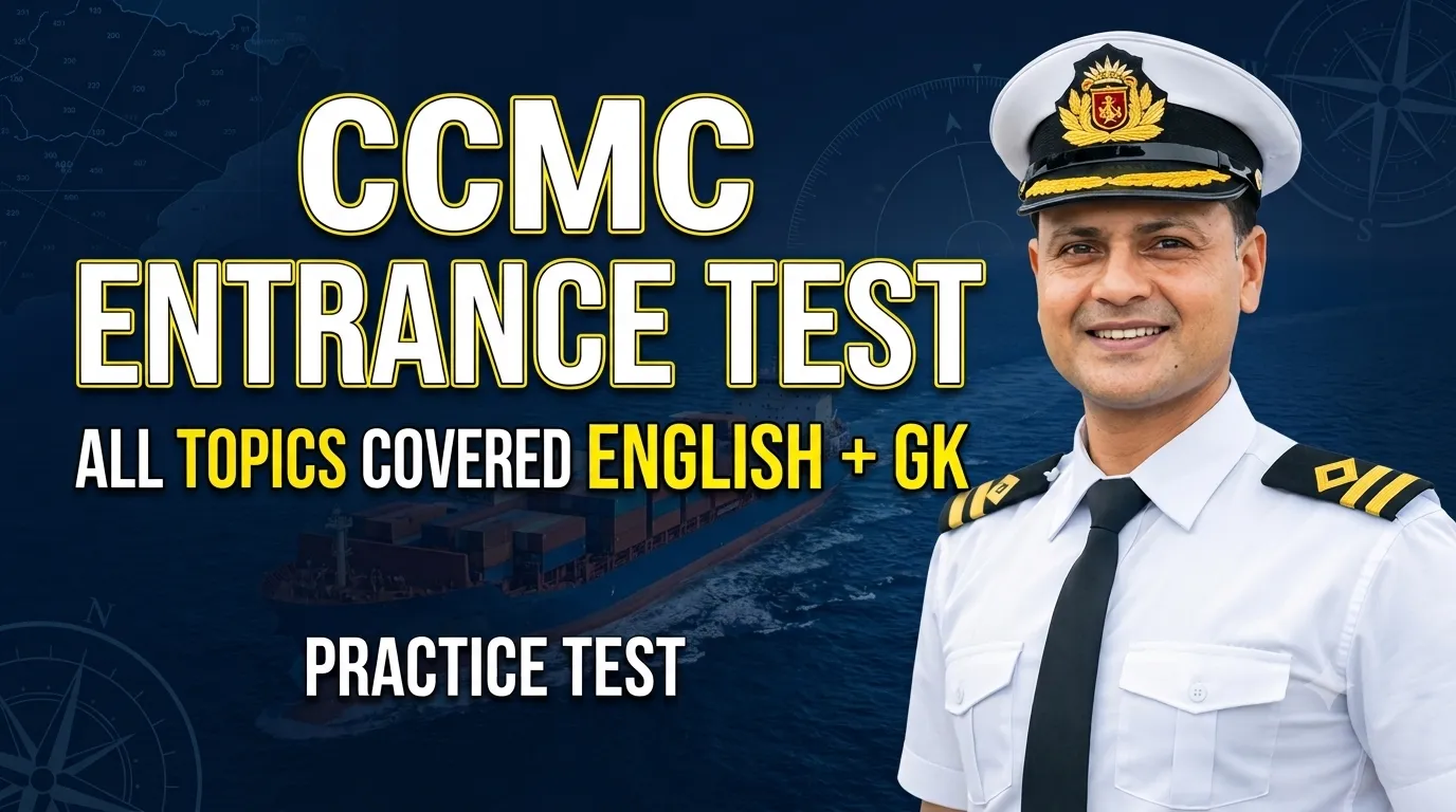 CCMC Entrance Test – English & GK Practice Test